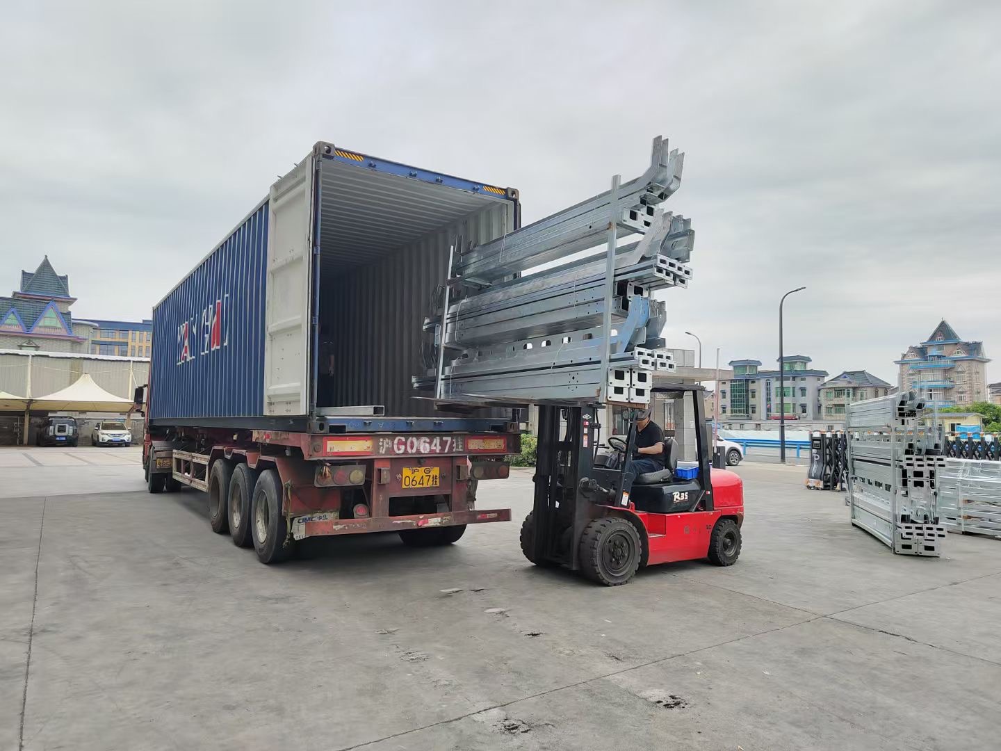 Loading car wash equipment