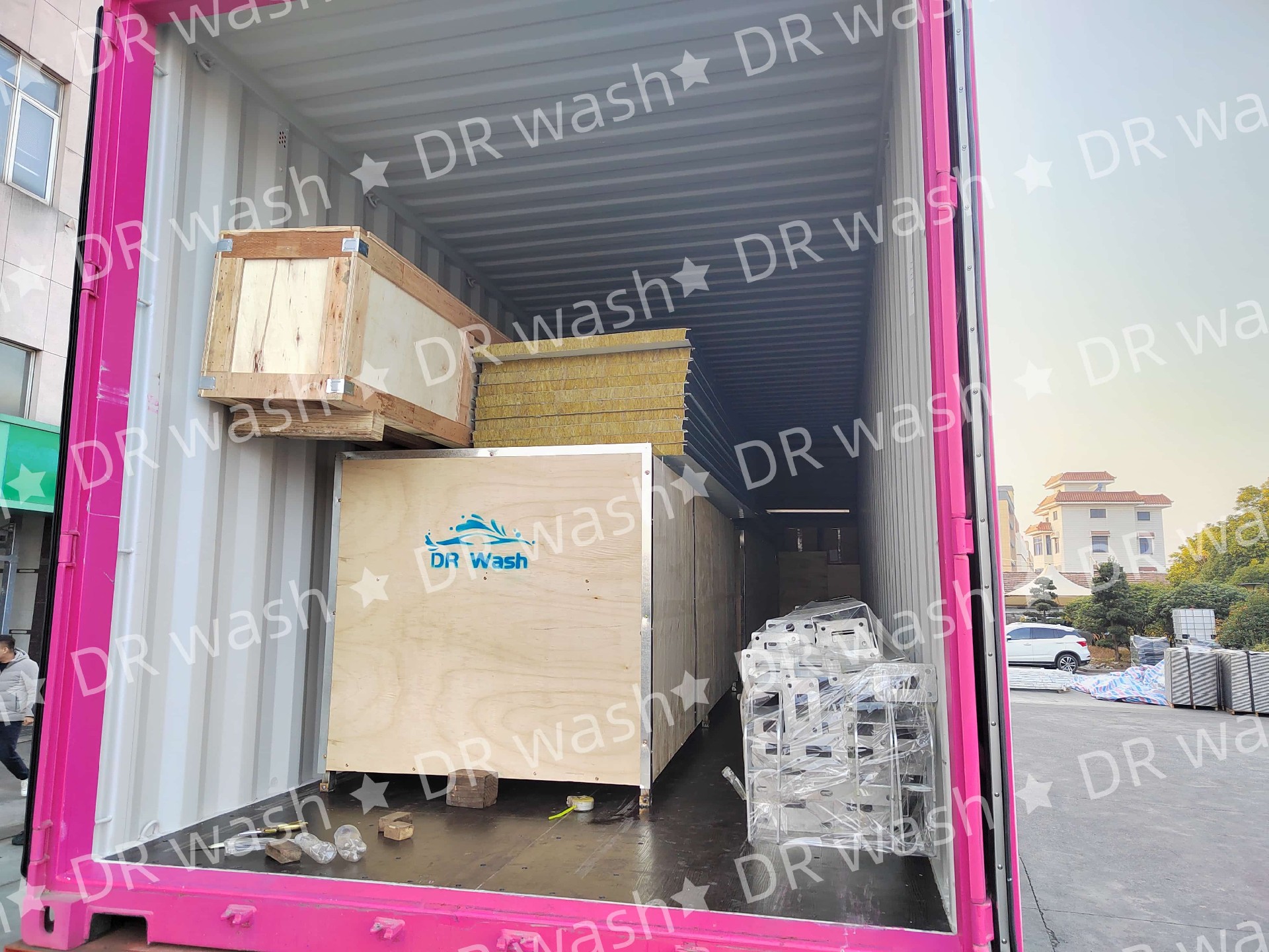 DR Wash Delivers Two Fully Automatic Touchless Car Wash Machines & Accessories to Ghana Customer Before Chinese New Year