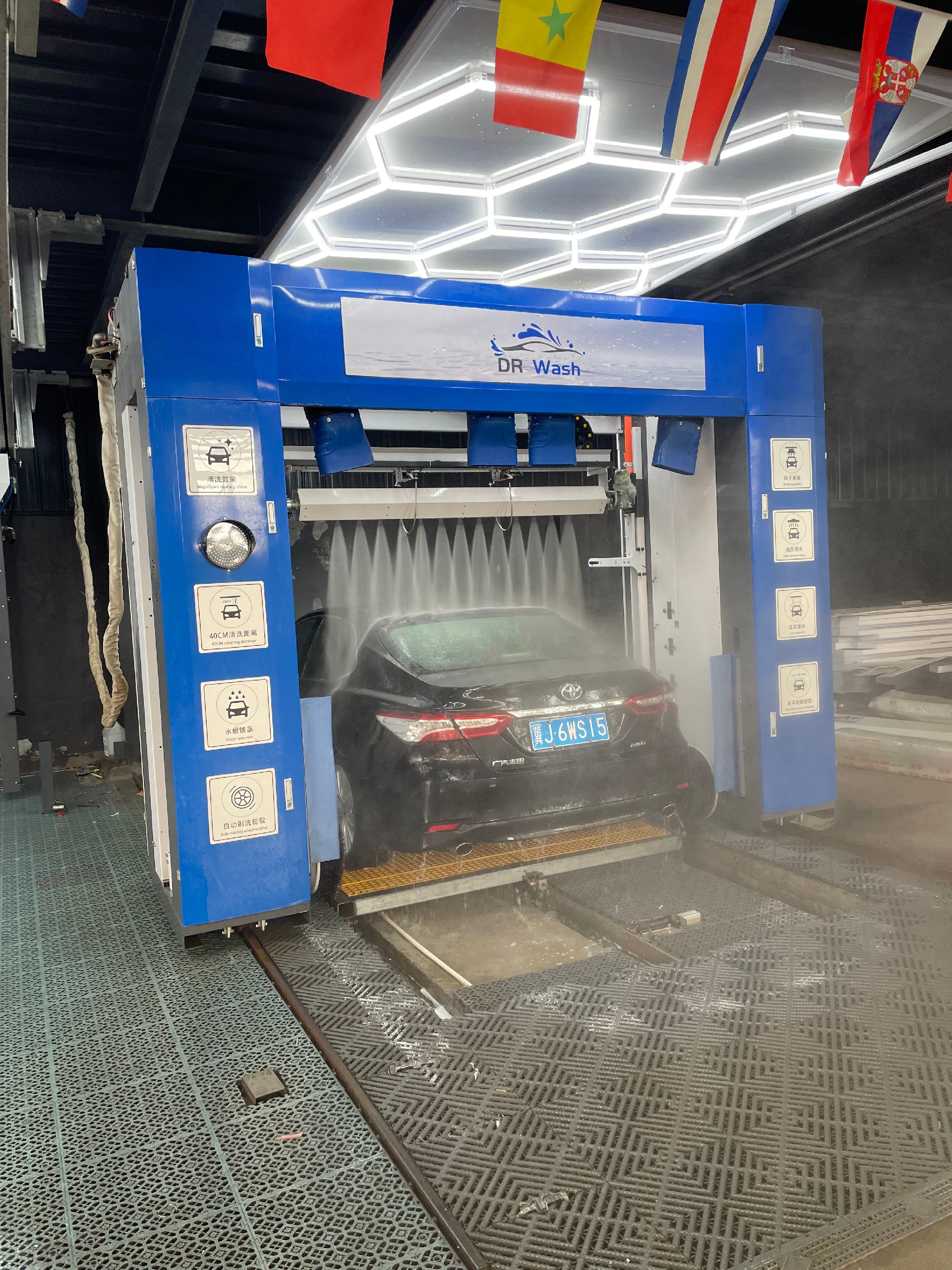 2 Units Custom DRWASH DRDG Premium Automatic Touchless Robotic Car Wash Machines Shipped to Albania Client Today