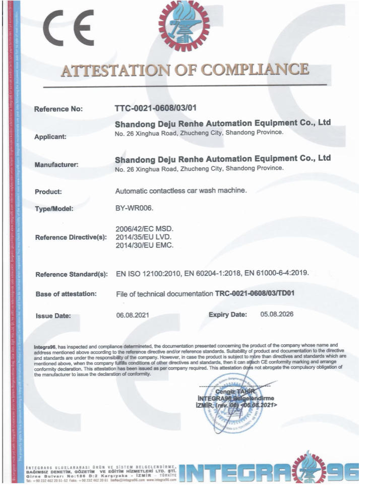 Accreditation certificate